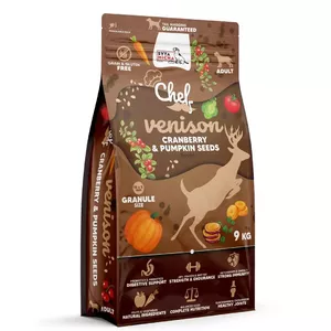 Сухой корм для собак SYTA MICHA Chef Venison Cranberry Pumpkin Seeds 9 кг, взрослым, белок 27%, жир 21%