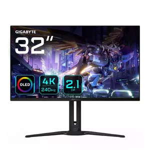 Monitor GIGABYTE AORUS FO32U2P 31.5" OLED 3840 x 2160 240Hz HDR DisplayPort 1.4 HDMI 2.1 USB-C PD 18W