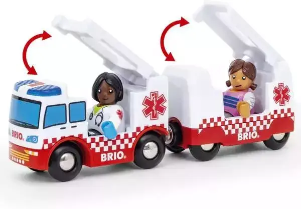 Rotaļu ātrā palīdzība BRIO Rescue Ambulance Photo 4