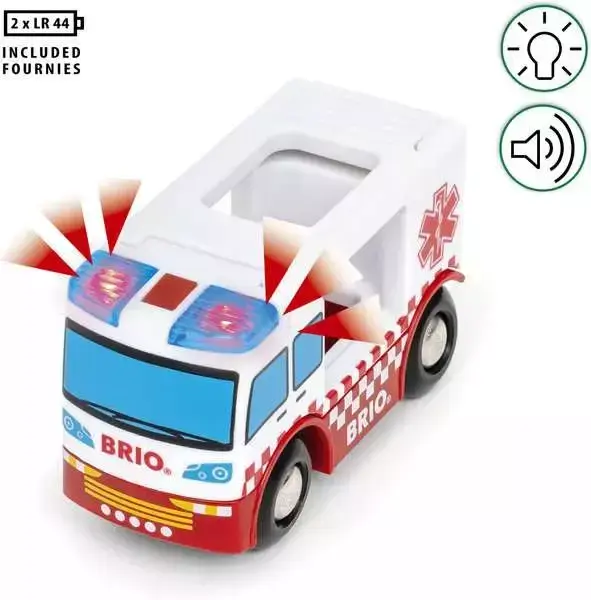Rotaļu ātrā palīdzība BRIO Rescue Ambulance Photo 5
