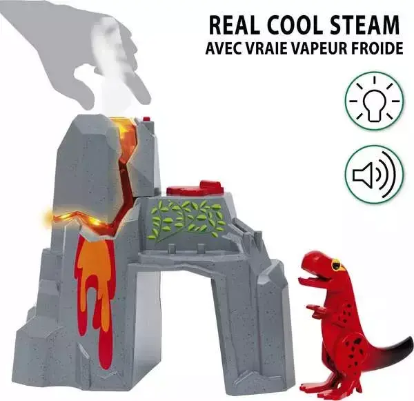 BRIO Ierucošs vulkāns ar dinozauru — koka komplekts Photo 5
