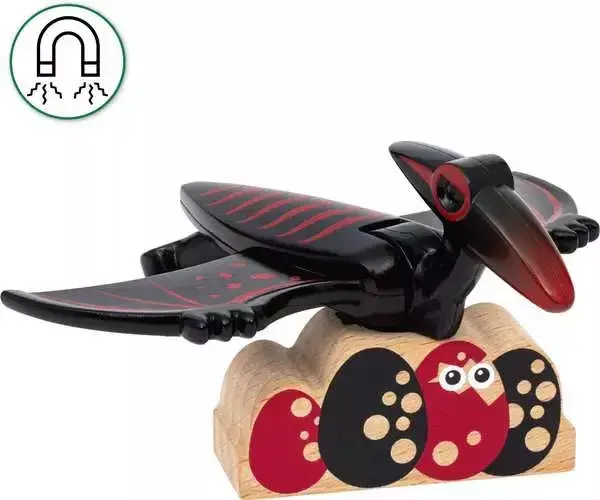 BRIO Ierucošs vulkāns ar dinozauru — koka komplekts Photo 9