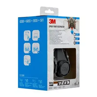 3M 6002PRO FFP3 полумаска-респиратор Photo 7