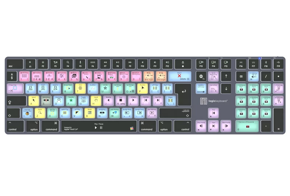 Logickeyboard LKB-FCPX10-TM-UK Tastatūra Office Bluetooth QWERTY