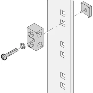 Earthing block SCHROFF 20118030, fastening earthing terminal, 100 mm