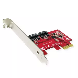 Internal SATA interface card ROLINE 15062148 PCIe Low-profile 6 Gbit/s
