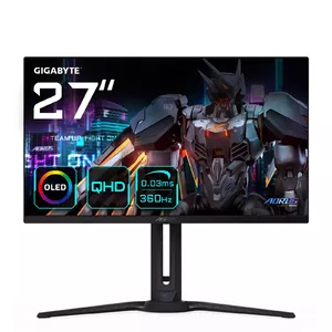 AORUS FO27Q3 monitori 68,6 cm (27") 2560 x 1440 pikseļi Quad HD OLED Melns