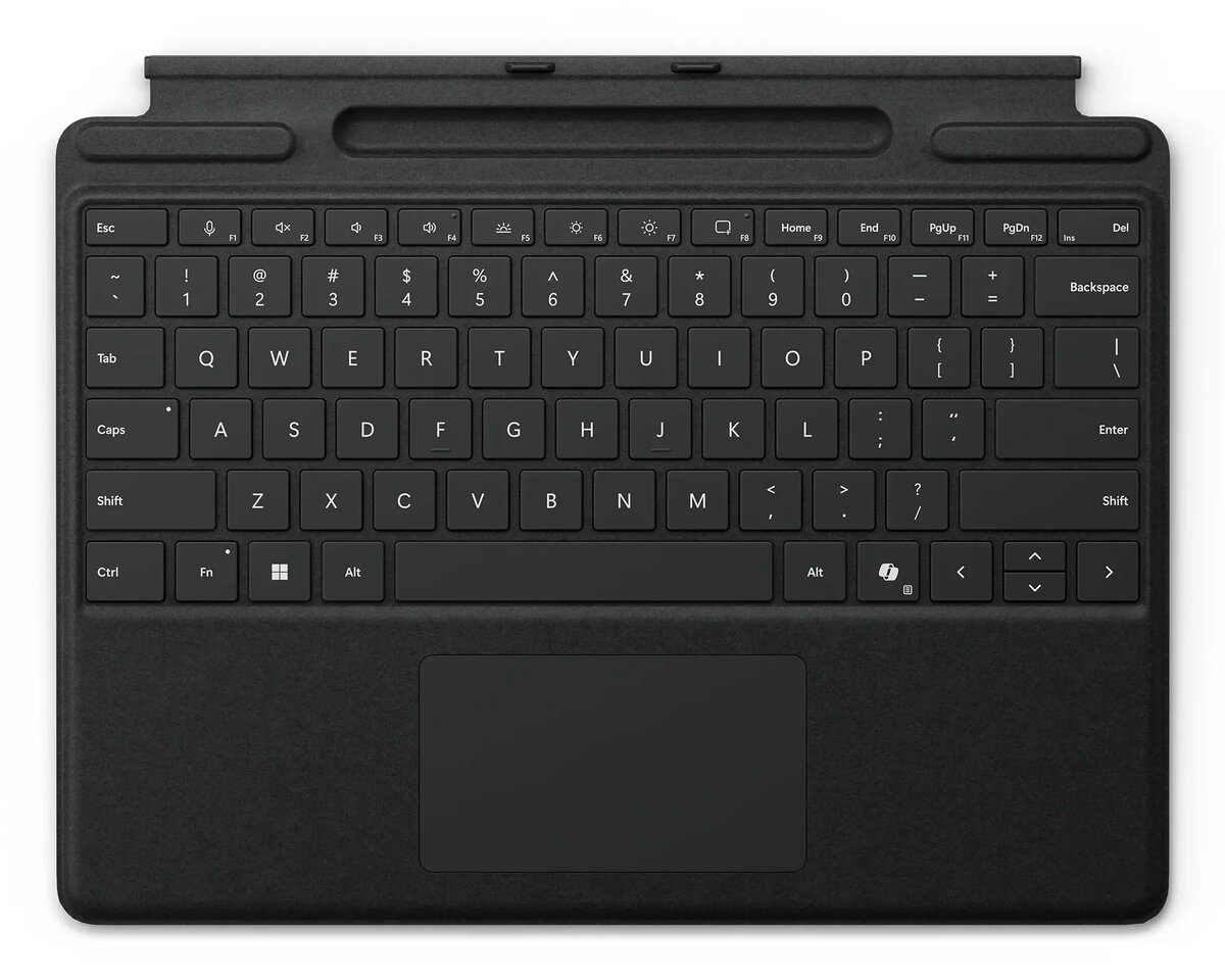 Microsoft Surface Pro Keyboard QWERTY Nordic Black Photo 1
