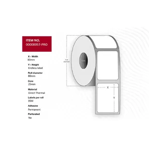 Printer label Capture 00000057-PRO Capture 00000057-PRO