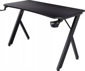 Galda Trust GXT 700 Omnius Melns Taisnstūra Metāla Rāmis 1200x600x740mm