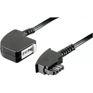 Telephone cable BASETech BT-1602134 15 m Black