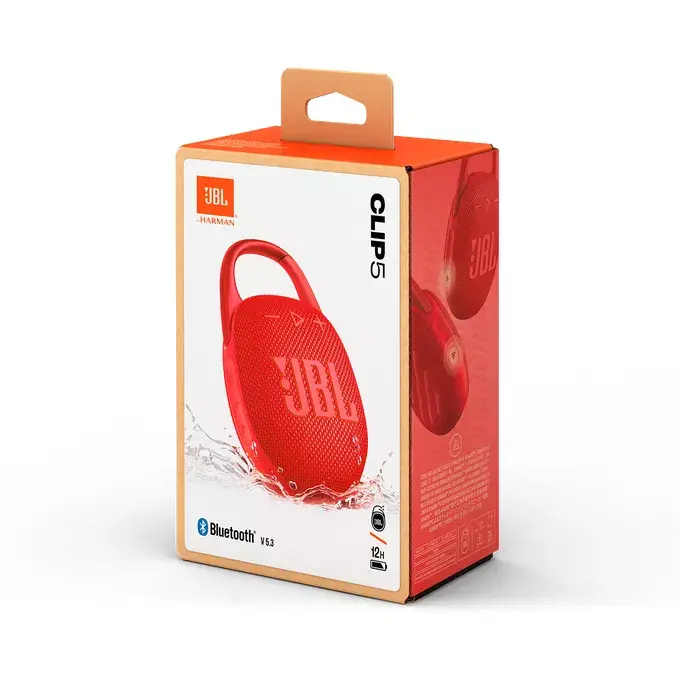 Portatīvais skaļrunis JBL Clip 5 JBLCLIP5RED Photo 9