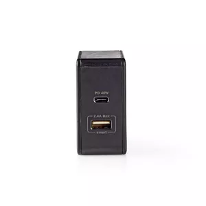 Mobile device charger Nedis WCPD45W100BK Universal Black USB Indoor
