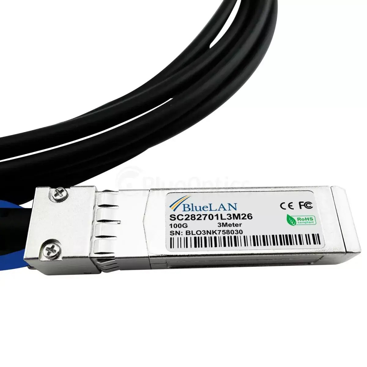 Сетевой кабель BlueOptics Q28-4S28-DAC-2M-PS-BL Photo 4