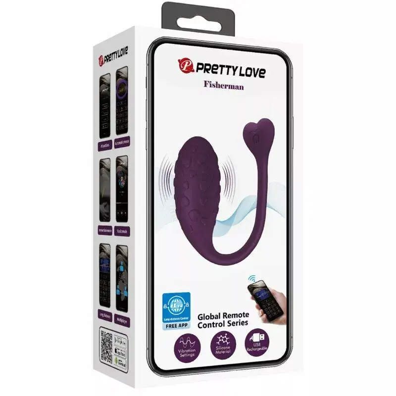 Виброяйцо pretty love APP Controlled Fisher Lila Photo 13