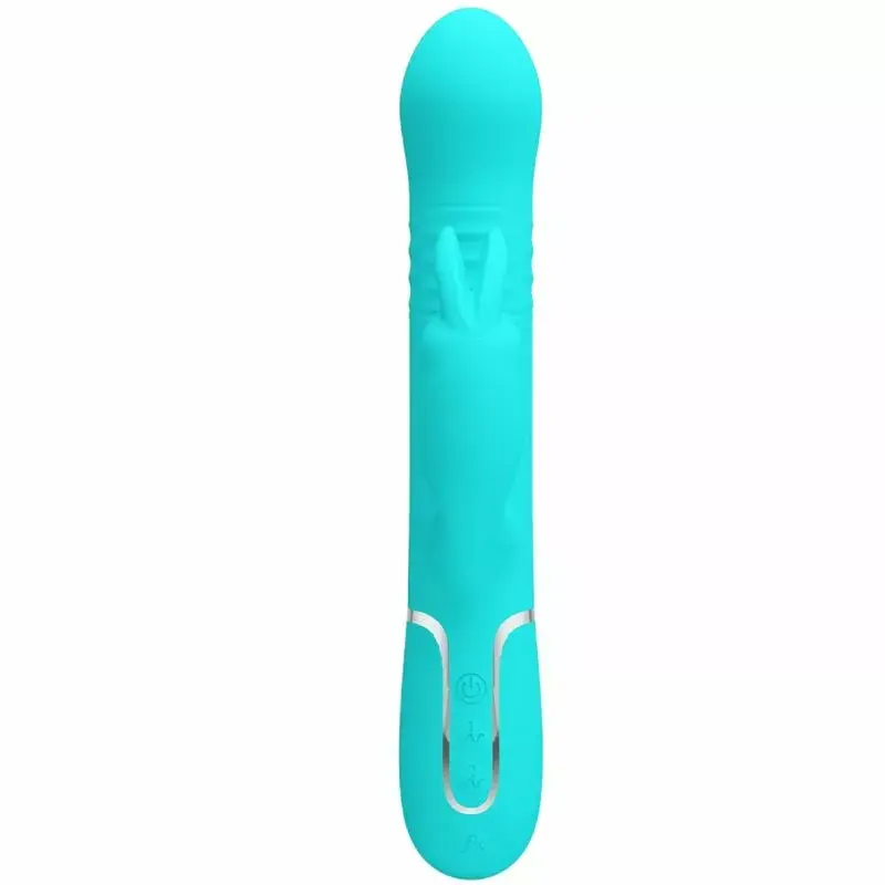 Вибратор Pretty Love Coale rabbit — силикон, двойная стимуляция Photo 2