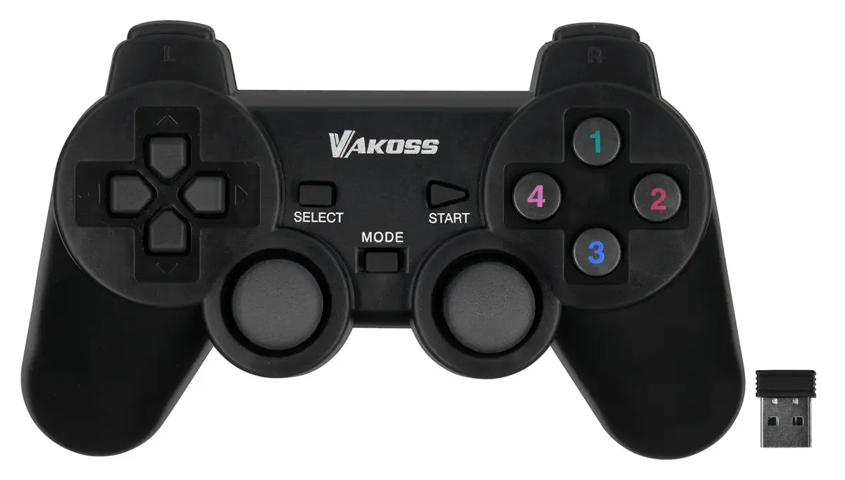 VAKOSS GP-3925BK bezvadu gamepads priekš PC un PS3 Photo 5