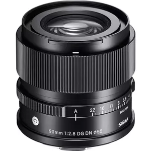 Telefoto objektīvs Sigma 90mm F2.8 DG DN melns 11 elementi 10 grupas