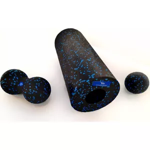 Massage set YakimaSport Zestaw EPP — EPP foam massage kit, blue, for myofascial release and recovery