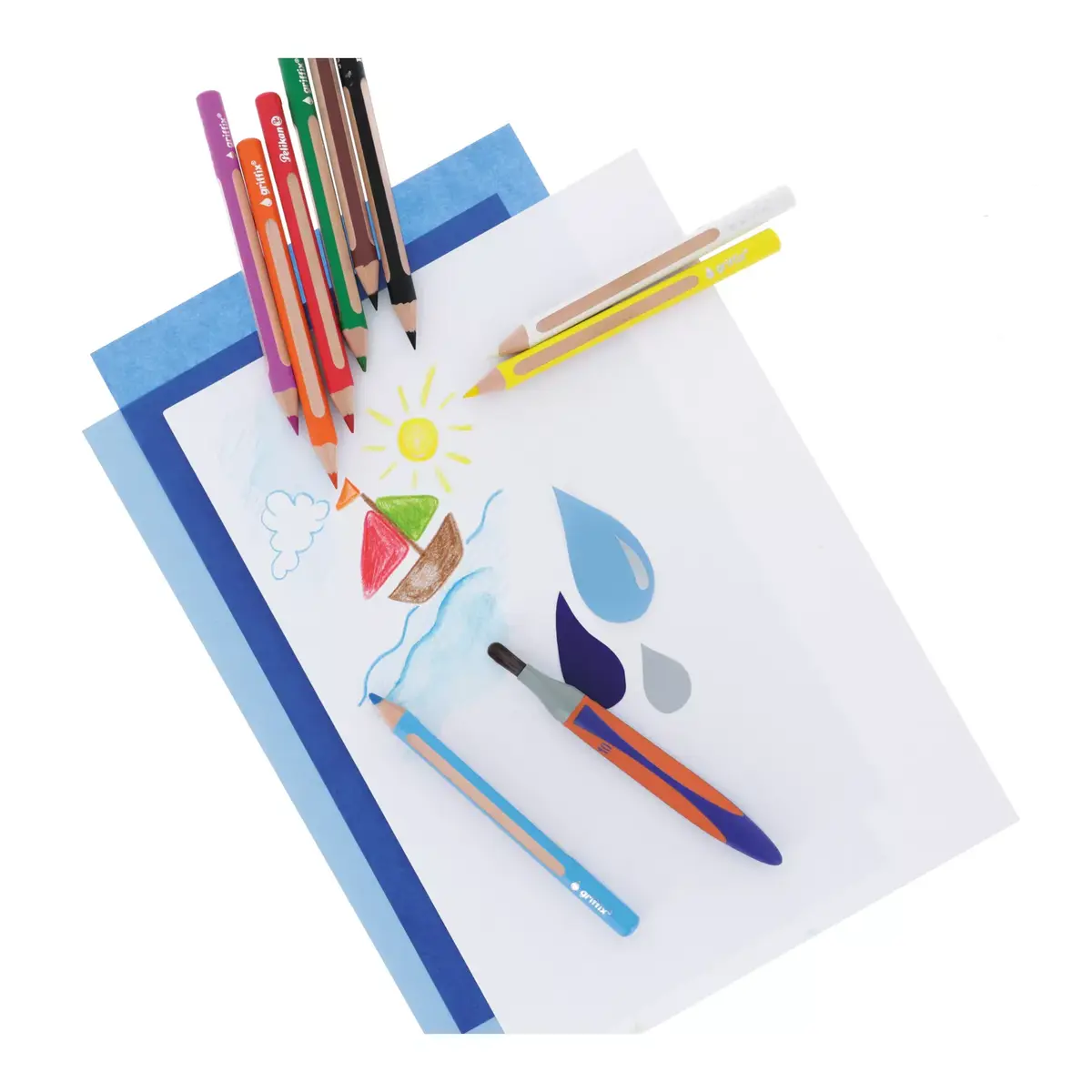 Akvareļu zīmuļi Pelikan griffix Multicolour Photo 10