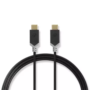 Nedis CCBW64700AT20 USB cable 2 m USB 3.2 Gen 1 (3.1 Gen 1) USB C Black