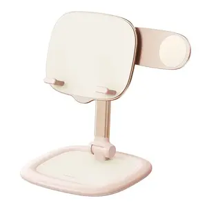 Tablet phone stand Baseus Seashell Series Pink — adjustable height, lightweight