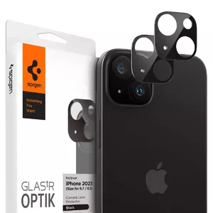 Защитное стекло для камеры Spigen Glas.tR Optik для Apple iPhone 15 / 15 Plus — закалённое стекло, прозрачное, 1 шт.