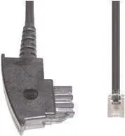Телефонный кабель e+p T 170/3 3 м Прозрачный Черный