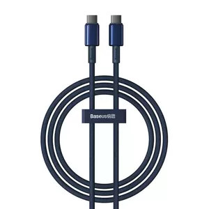 USB-C to USB-C cable Baseus Tungsten Gold 100W 1m (blue)