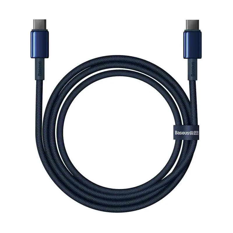 USB-C to USB-C Baseus Tungsten Gold 100W 1m Photo 2