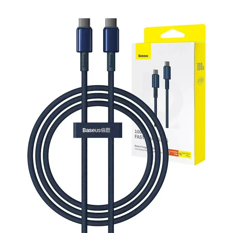 USB-C to USB-C Baseus Tungsten Gold 100W 1m Photo 8