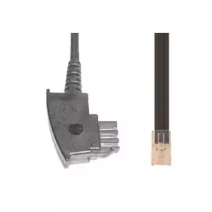 телефонный кабель e+p T 180/3 3 м Черный