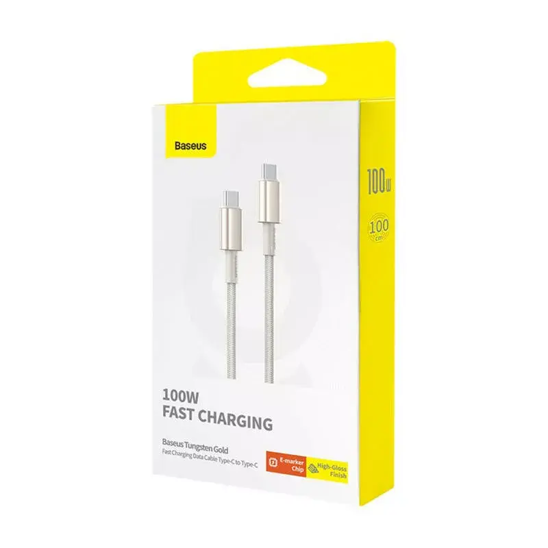 USB-C — USB-C Baseus Tungsten Gold 100W 1 m Photo 7