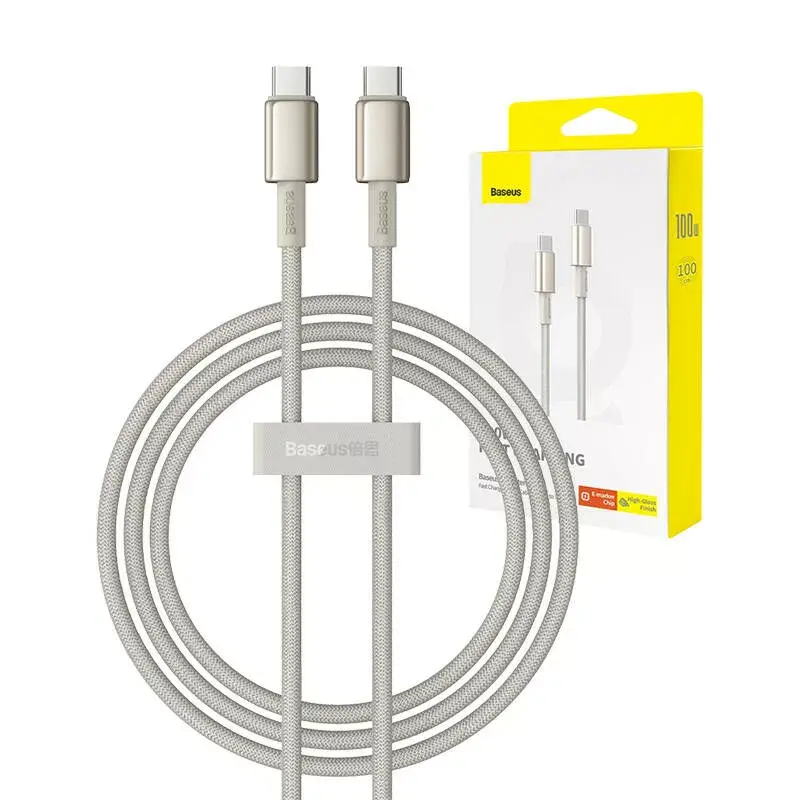 USB-C — USB-C Baseus Tungsten Gold 100W 1 m Photo 8