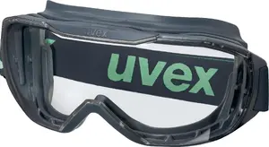 Protective safety glasses UVEX megasonic 9320295 — UV protection, grey-green lenses, compliant with EN 166