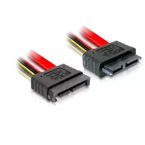 Кабель SATA Slimline male to female DeLOCK 84374 0.3м Черный