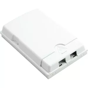 FTTH connection box helos 373381, surface-mount, 2 ports, white