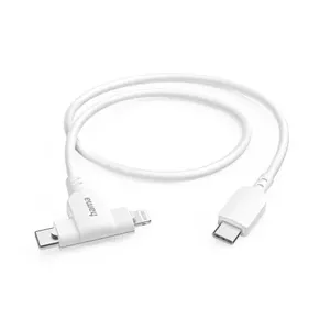 USB кабель Hama 00201722 1.5м USB C USB C/Lightning белый
