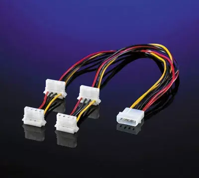 Y-barošanas kabelis ROLINE 4-pin HDD uz 4x 4-pin HDD Photo 2