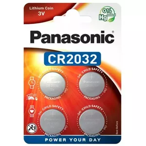 BAT2032.P4; CR2032 батарейки Panasonic литиевая упаковка 4 гб.