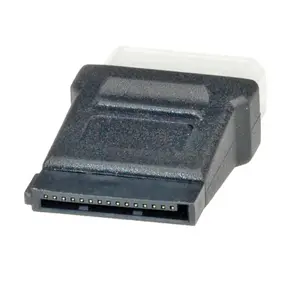 ROLINE Strāvas adapteris Molex 4-pin HDD uz SATA Melns