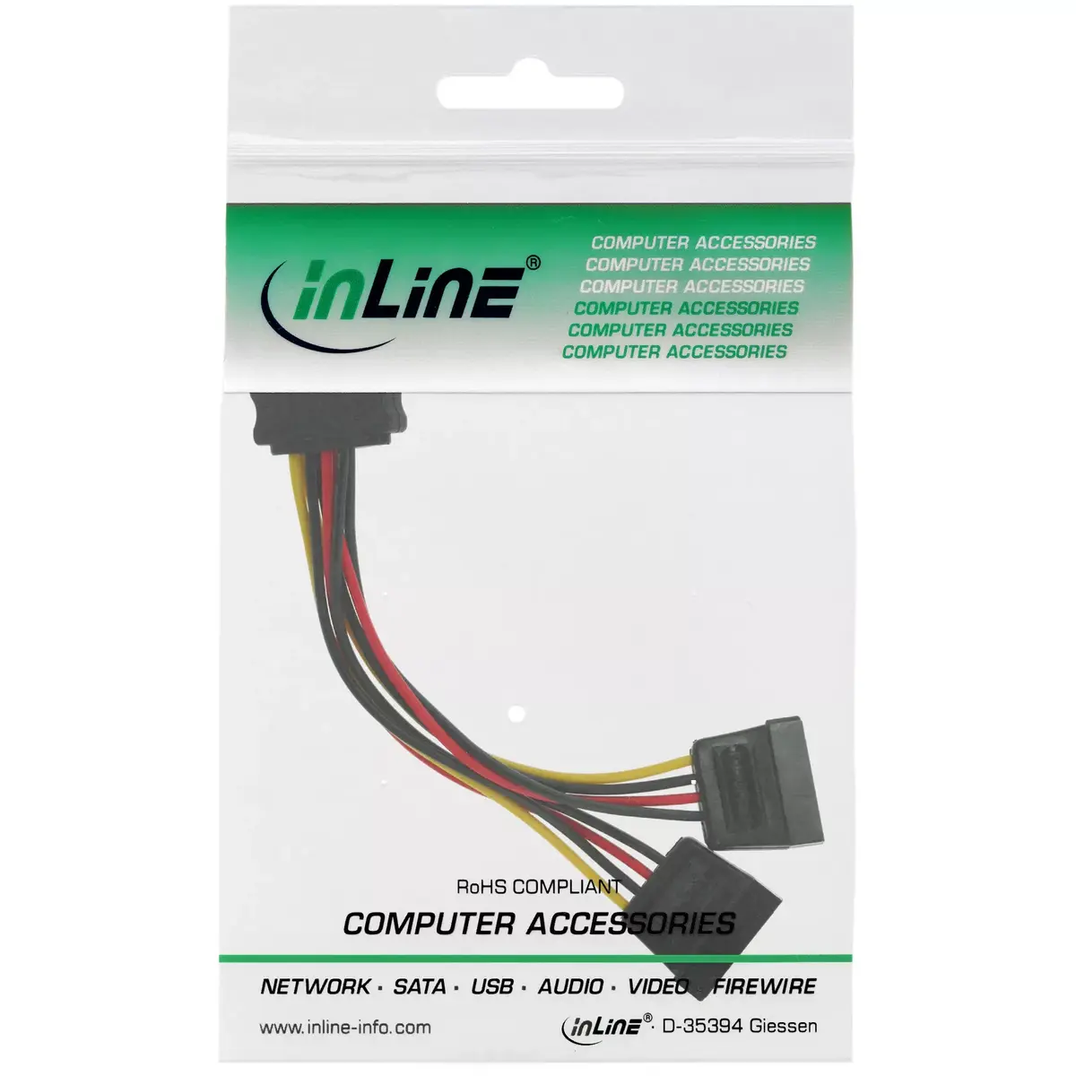 InLine SATA Y-Power Cable SATA female / 2x SATA male Photo 2