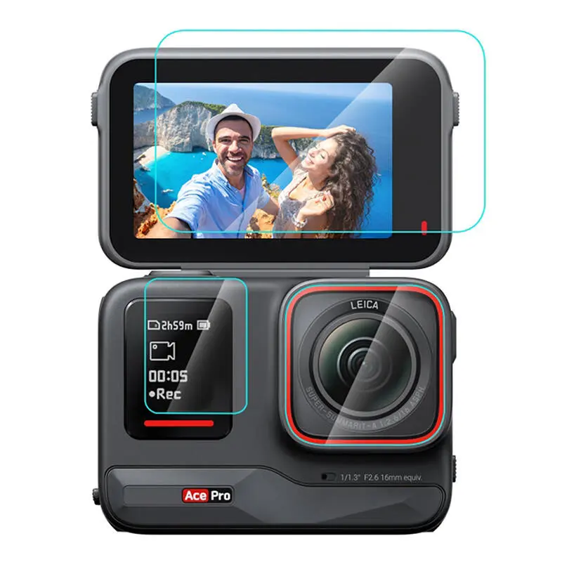 Aizsargstikls Puluz 3-in-1 priekš Insta360 Ace