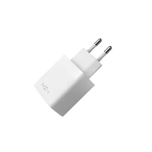 Сетевое дорожное зарядное устройство FIXED FIXC17N-2UC-WH с двумя USB — 17 Вт, 2 порта USB, кабель USB-A — USB-C, белое