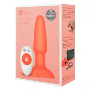 Anālais korķis b-Vibe Silikons Oranžs