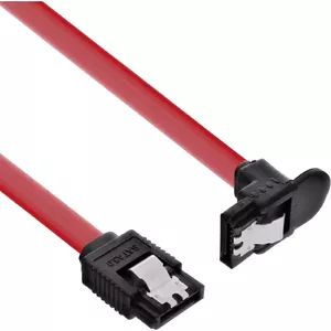 SATA kabelis InLine 27307W 0.75m leņķis sarkans