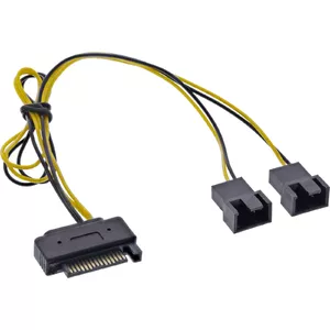 InLine SATA Y-power Cable SATA female / 2x FAN 2 Pin male 0.30m