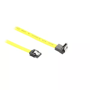 SATA kabelis Alcasa 5047-AW05Y 0.5m dzeltenā krāsā