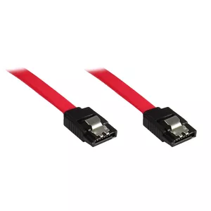 SATA Cable Alcasa 0.5m SATA II Connector Black Red