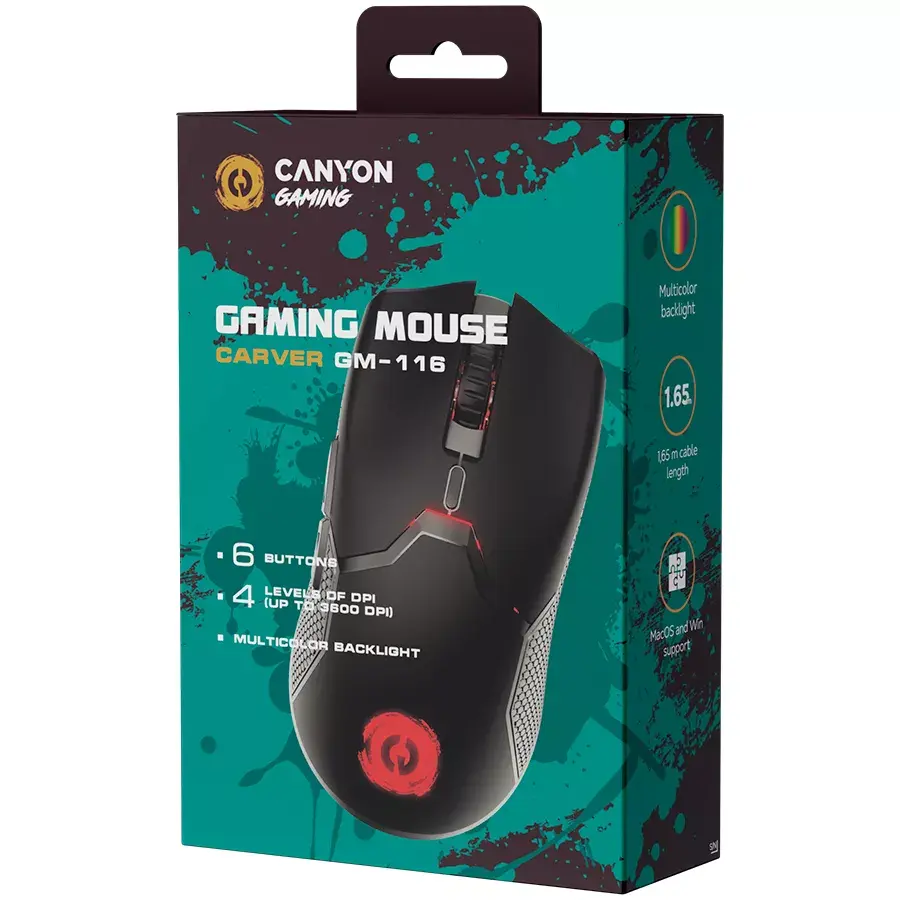 Мышь CANYON Carver GM-116 Photo 6